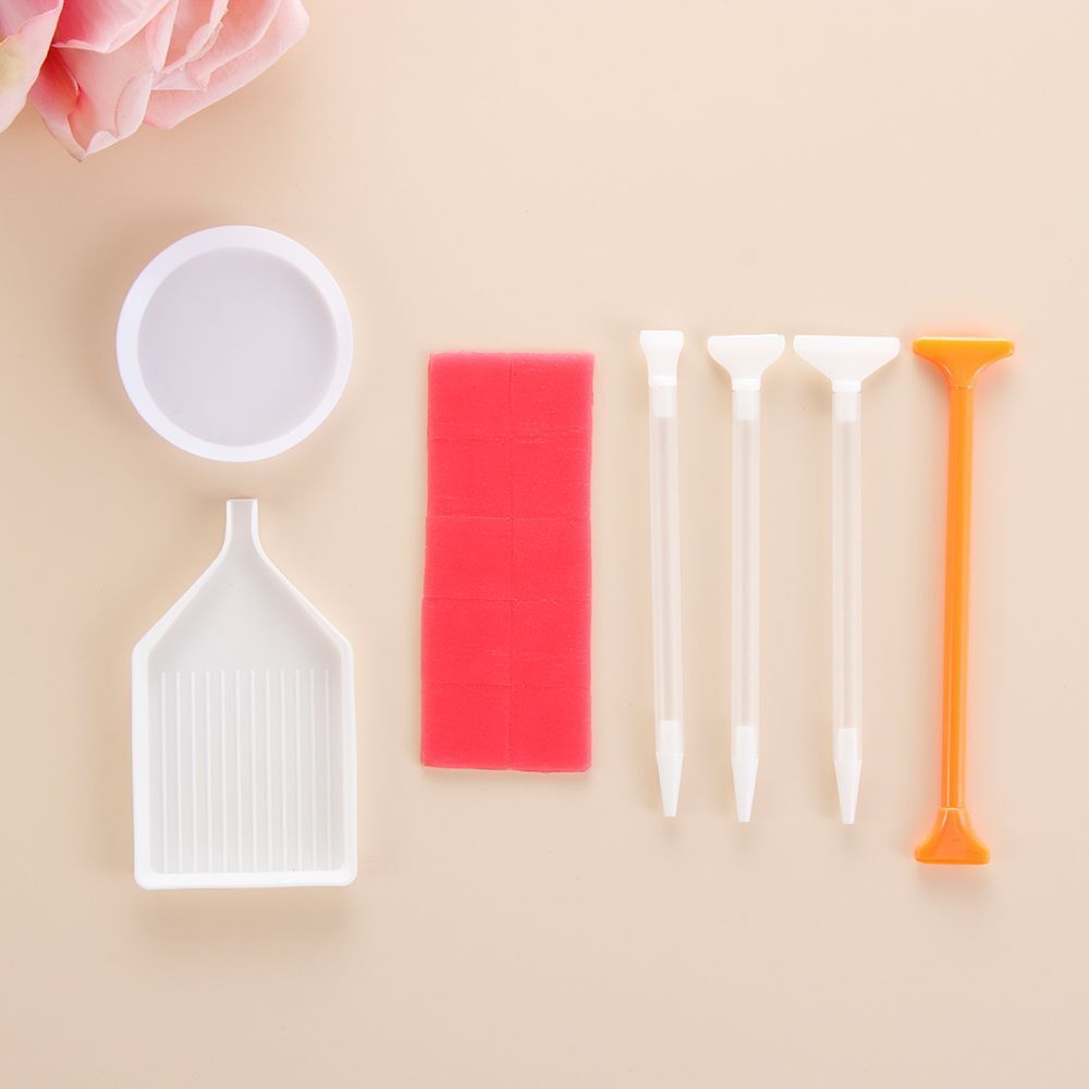 Small Trays Embroidery Cross Stitch 5D Diamond Painting Kits Point Drill Pen