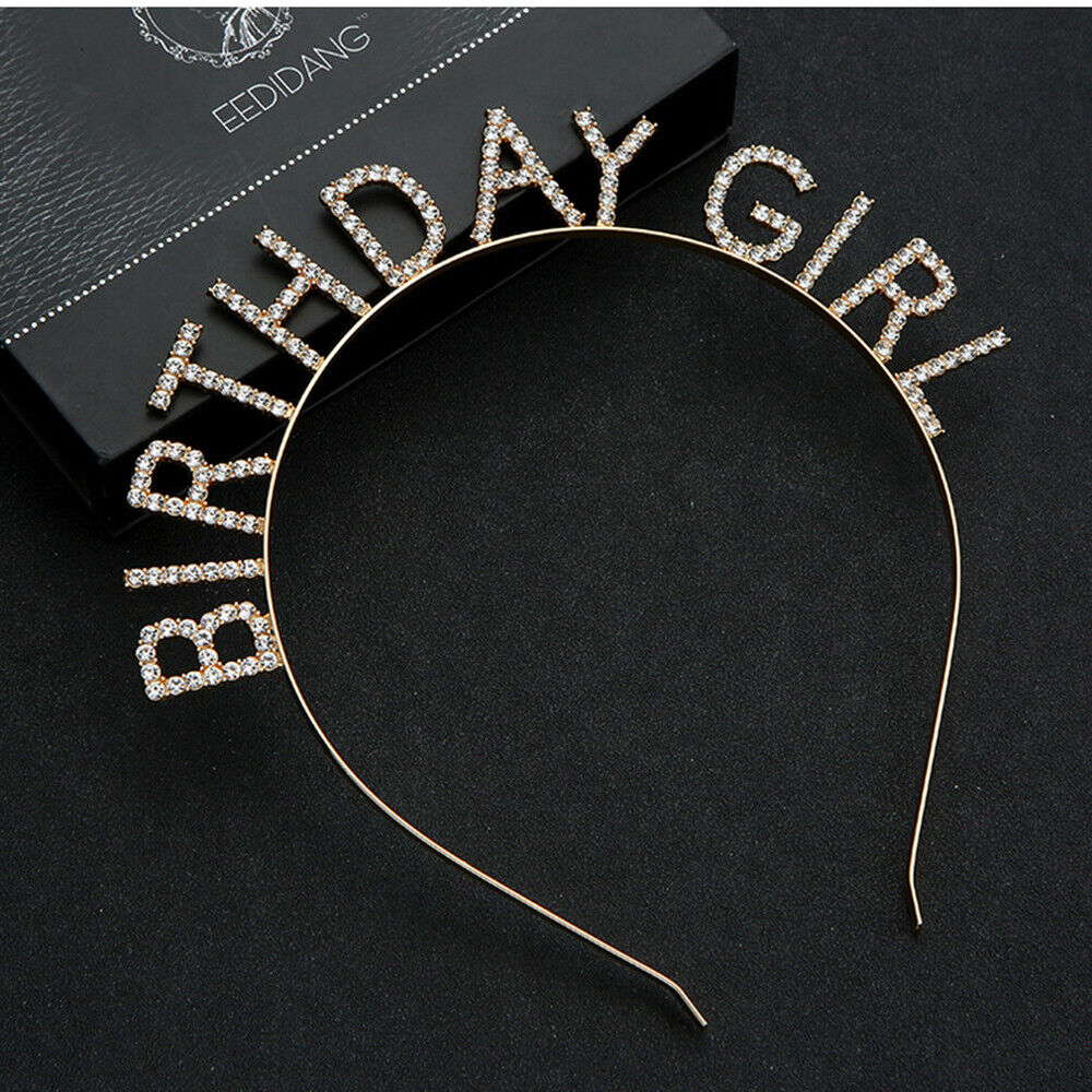 Corsage Hair Band Birthday Girl with Crown Birthday headdress Happy Birthday