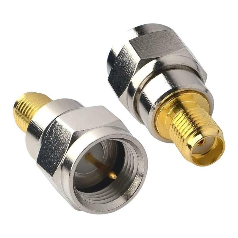 F Male To SMA Male Plug Straight RF Coax Adapter F To SMA Connector Convertor