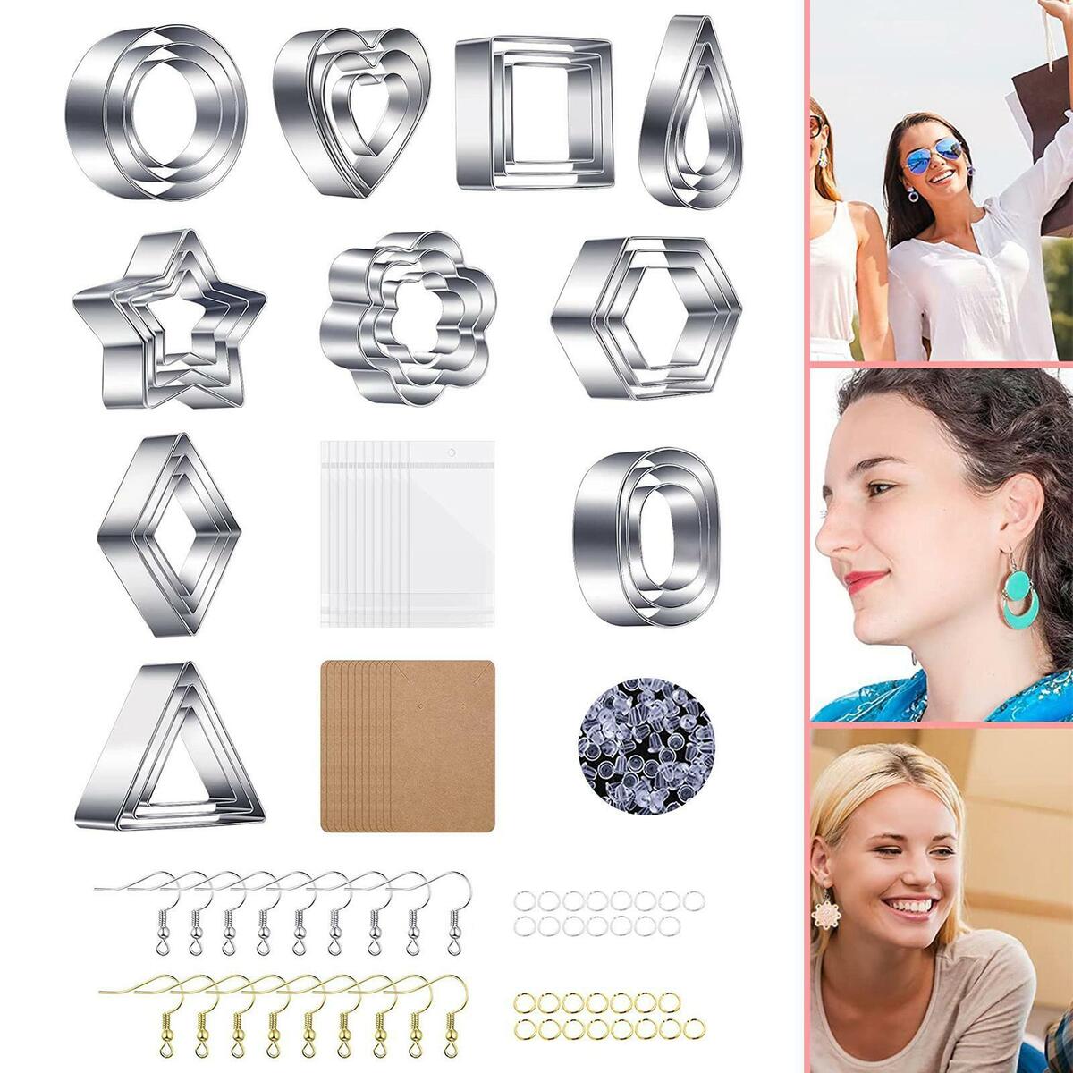 130Pcs Stainless Steel Polymer Clay  for Fondant Cake Jewelry Making