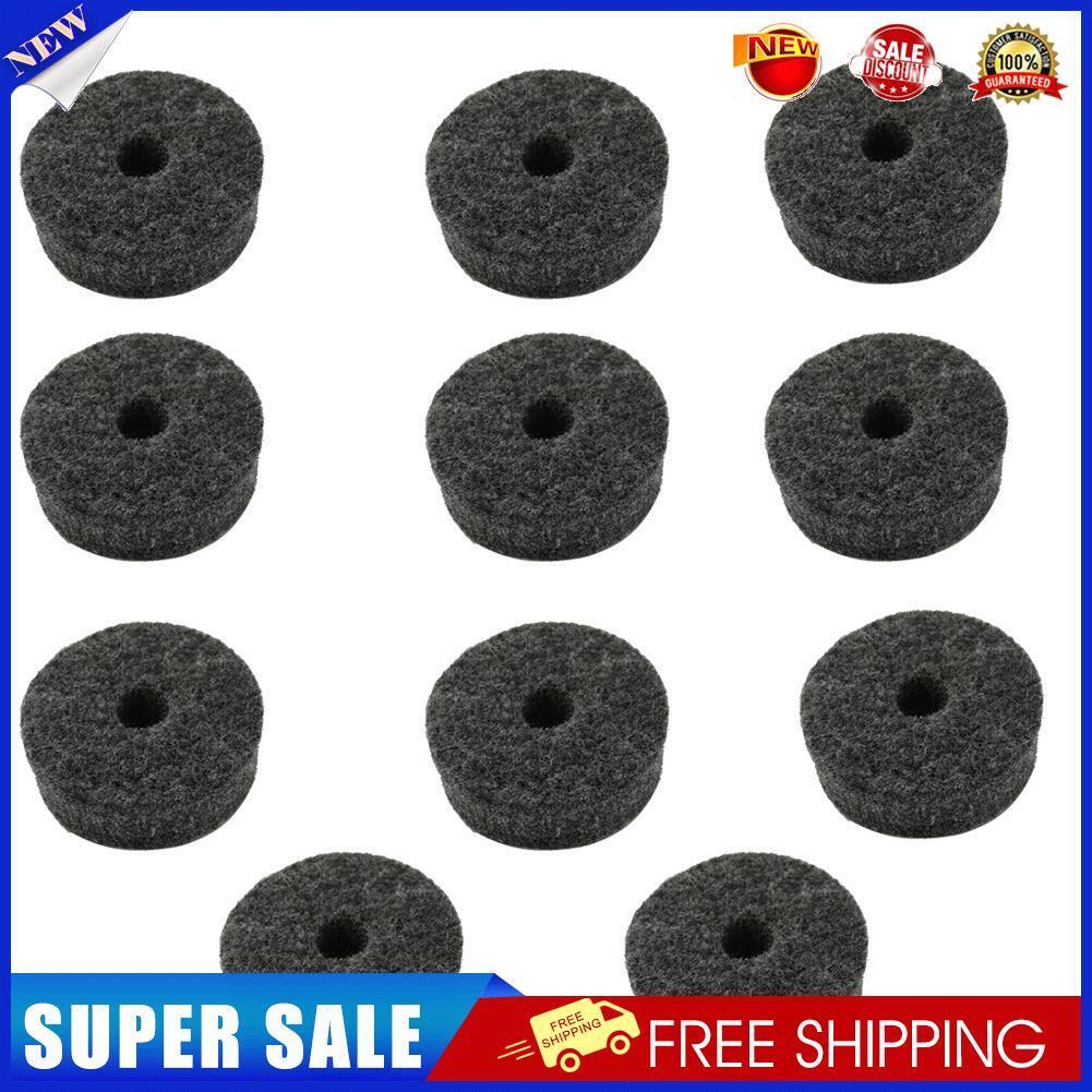 10pcs Drum Kit Cymbal Felt Pads Drum Slices Felt Protection Percussion Part