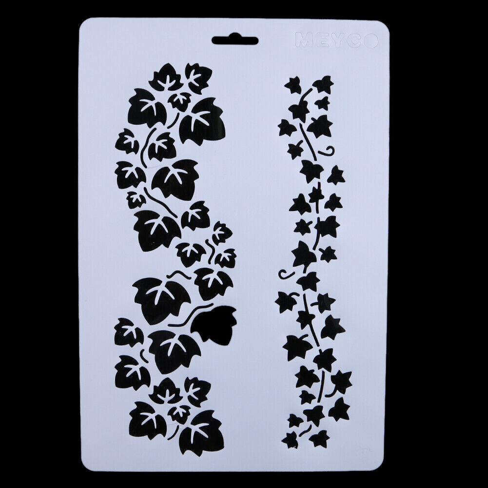 6x Layering Stencils  For Walls Painting Scrapbooking Embossing Paper