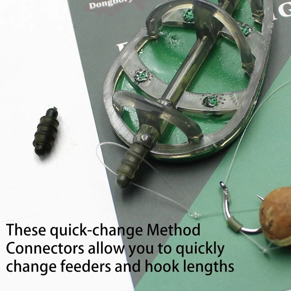 Fishing Feeder Line Holder Trough Fishing Rigs Connector Bead Terminal Bead