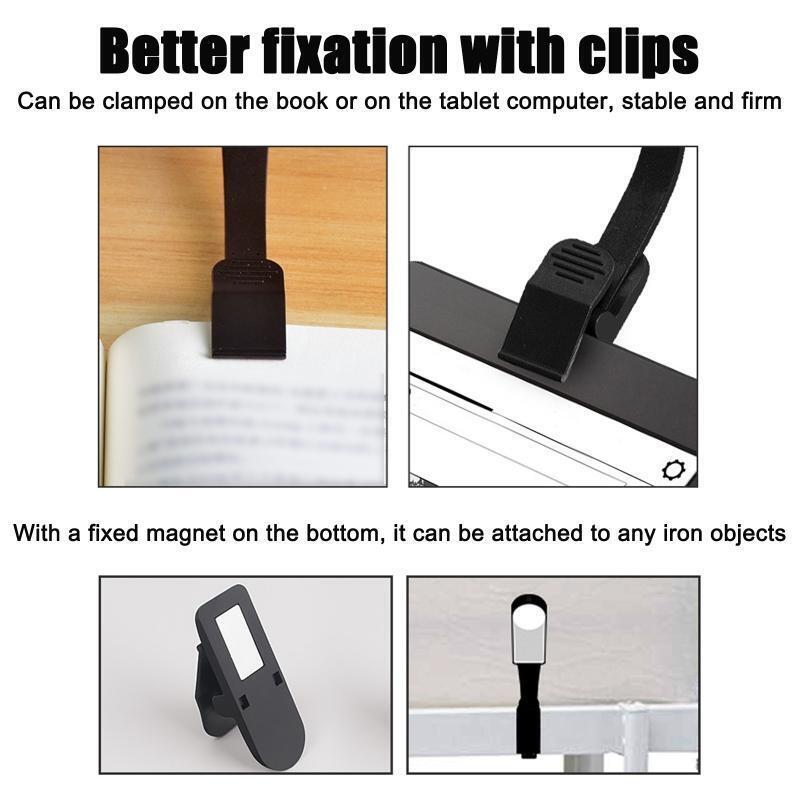 LED Reading Lights Plastic Material Flexiable Small Night Lights for Bed Reading