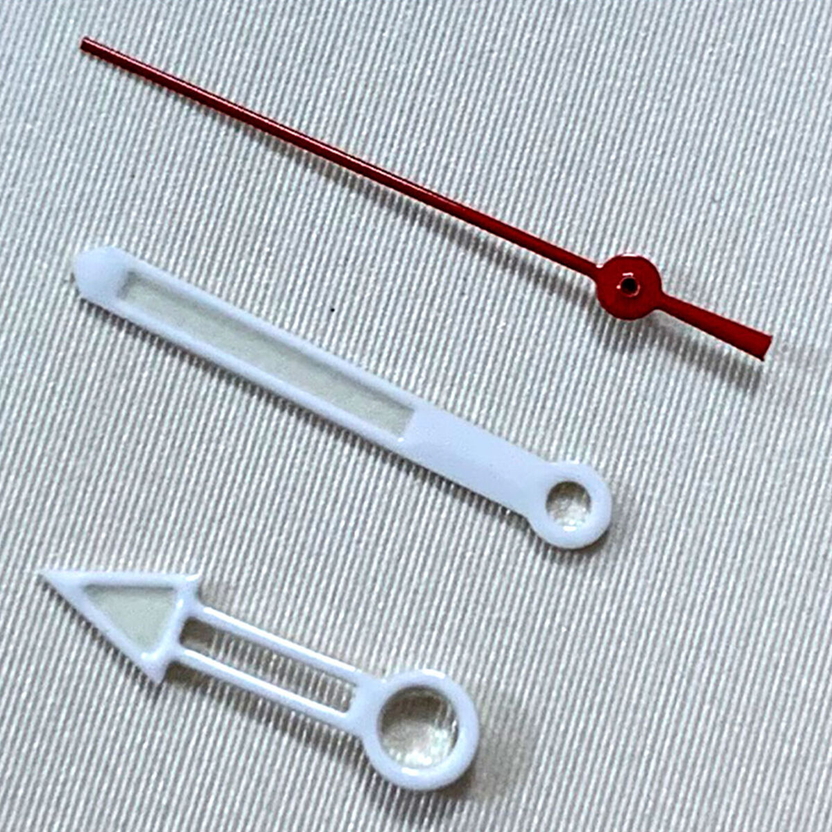 Upgrade White Red Watch Hands w/Green Luminous for NH35/NH36/4R36 Watch Movement