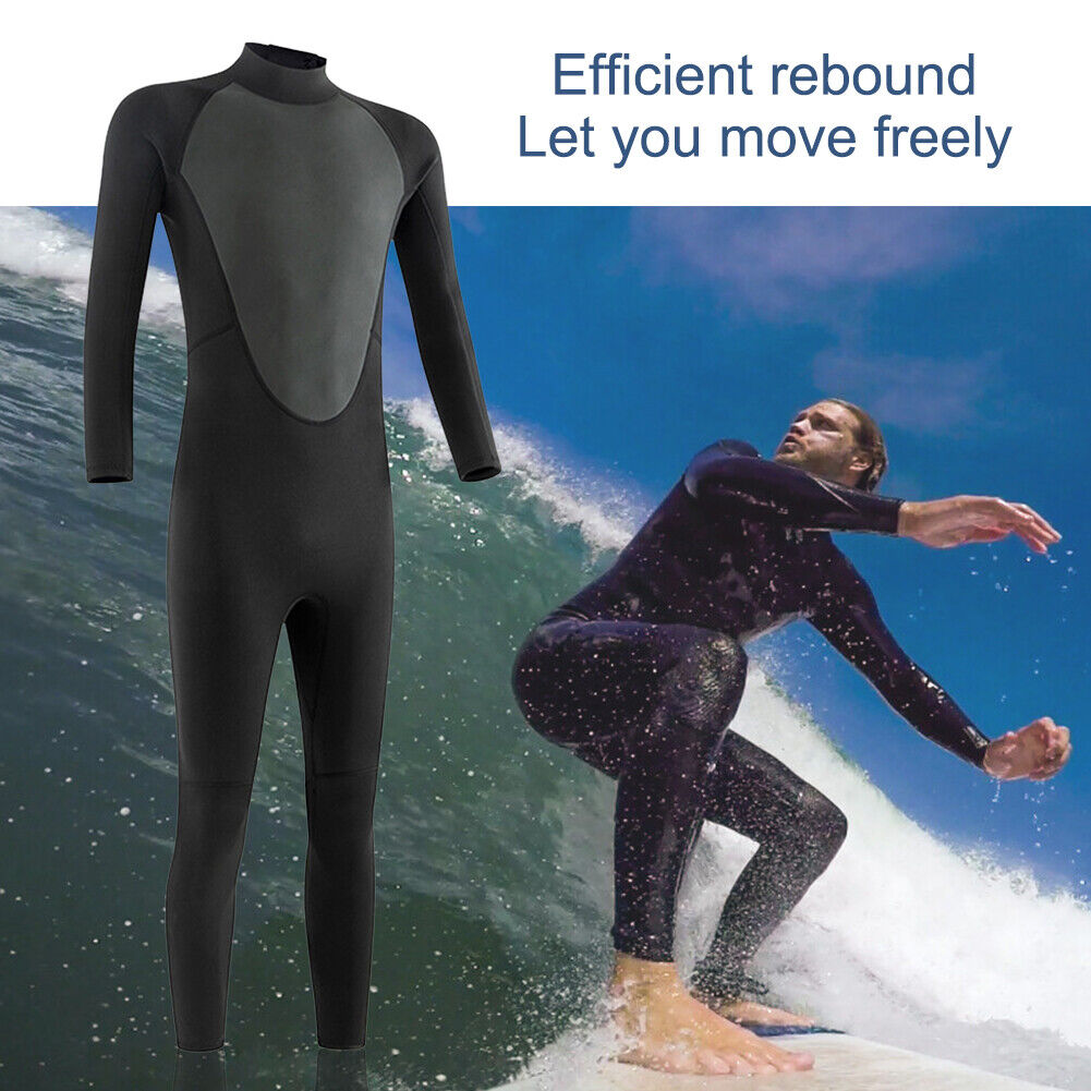Full Bodysuit Wetsuit Warm Swimming Surfing Snorkeling Diving Suit (M)