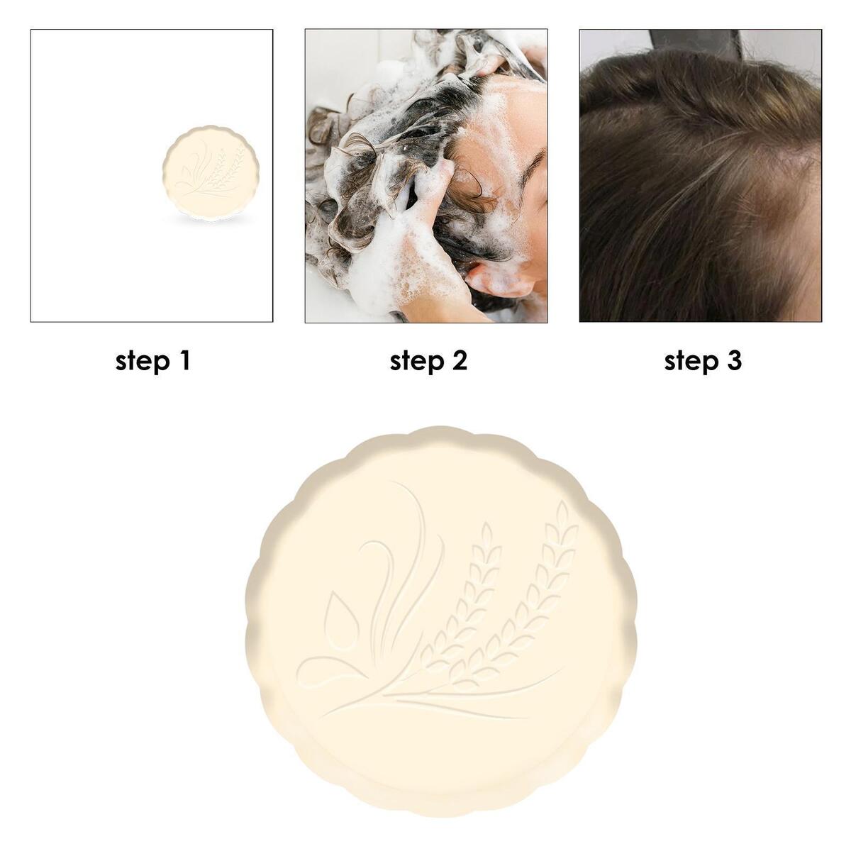 Rice Shampoo Soap, Nourishhair, Solid Shampoo Soap, for Stop Hair Loss Dry