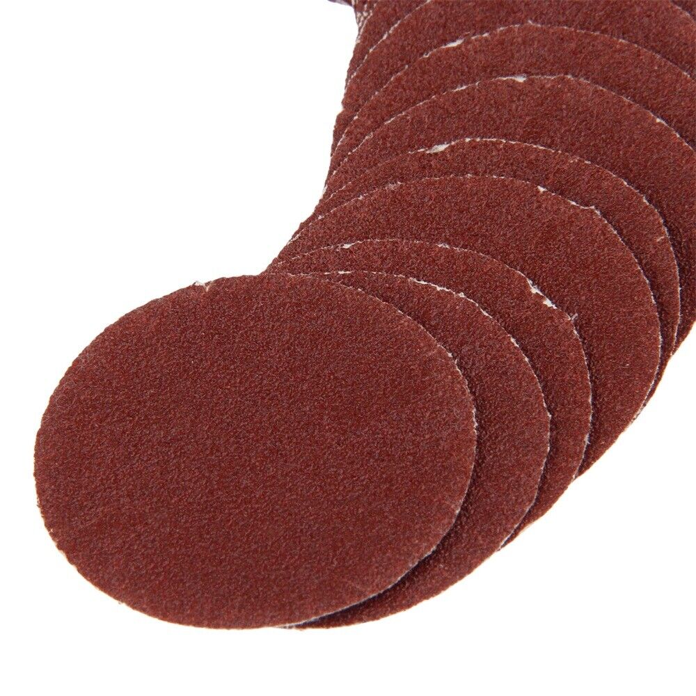 50mm Round Abrasive Disc Sanding Polishing Pad Sandpaper Abrasive 80 Grit 20pc