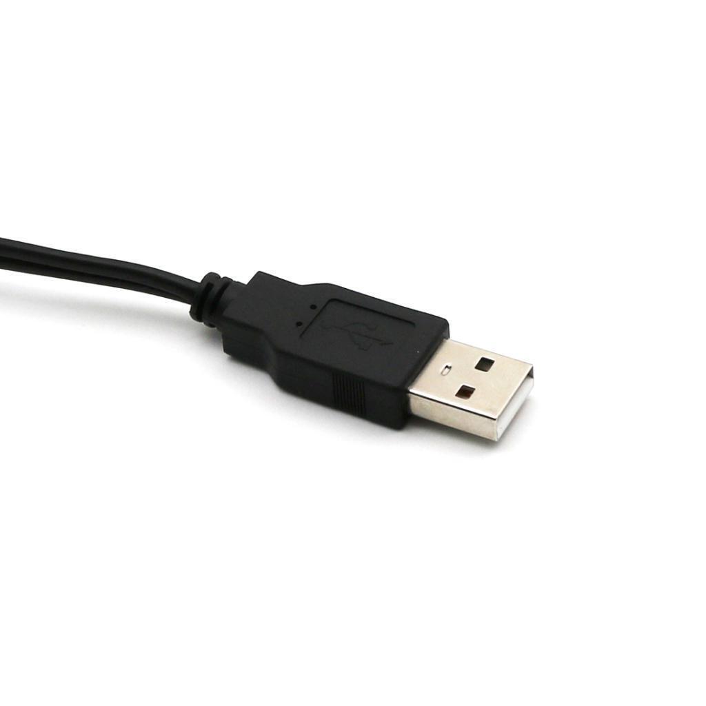 USB 2.0 Male to 2 RCA Male Video/Audio Splitter Adapter Cable 1.5m
