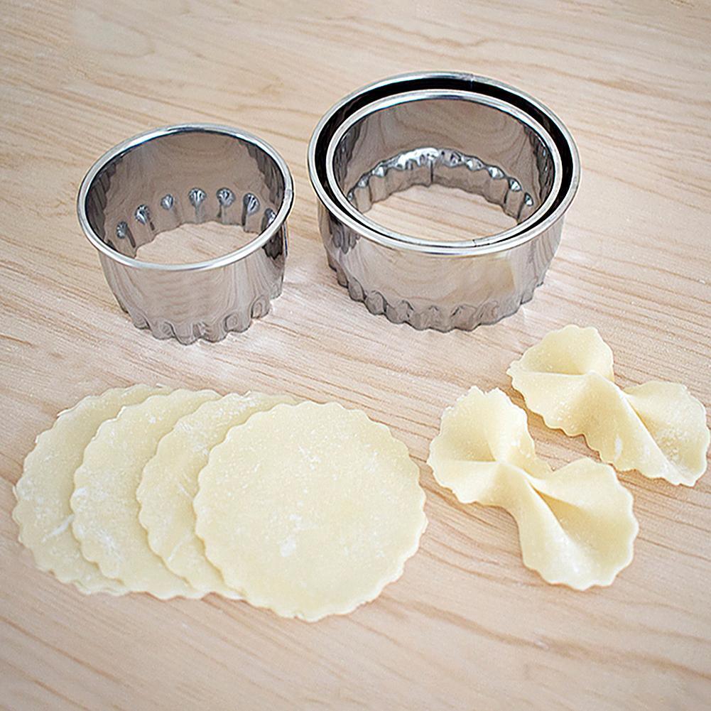3pcs Stainless Steel Dumpling Mold Dough Press Cutter Pastry Maker Tool