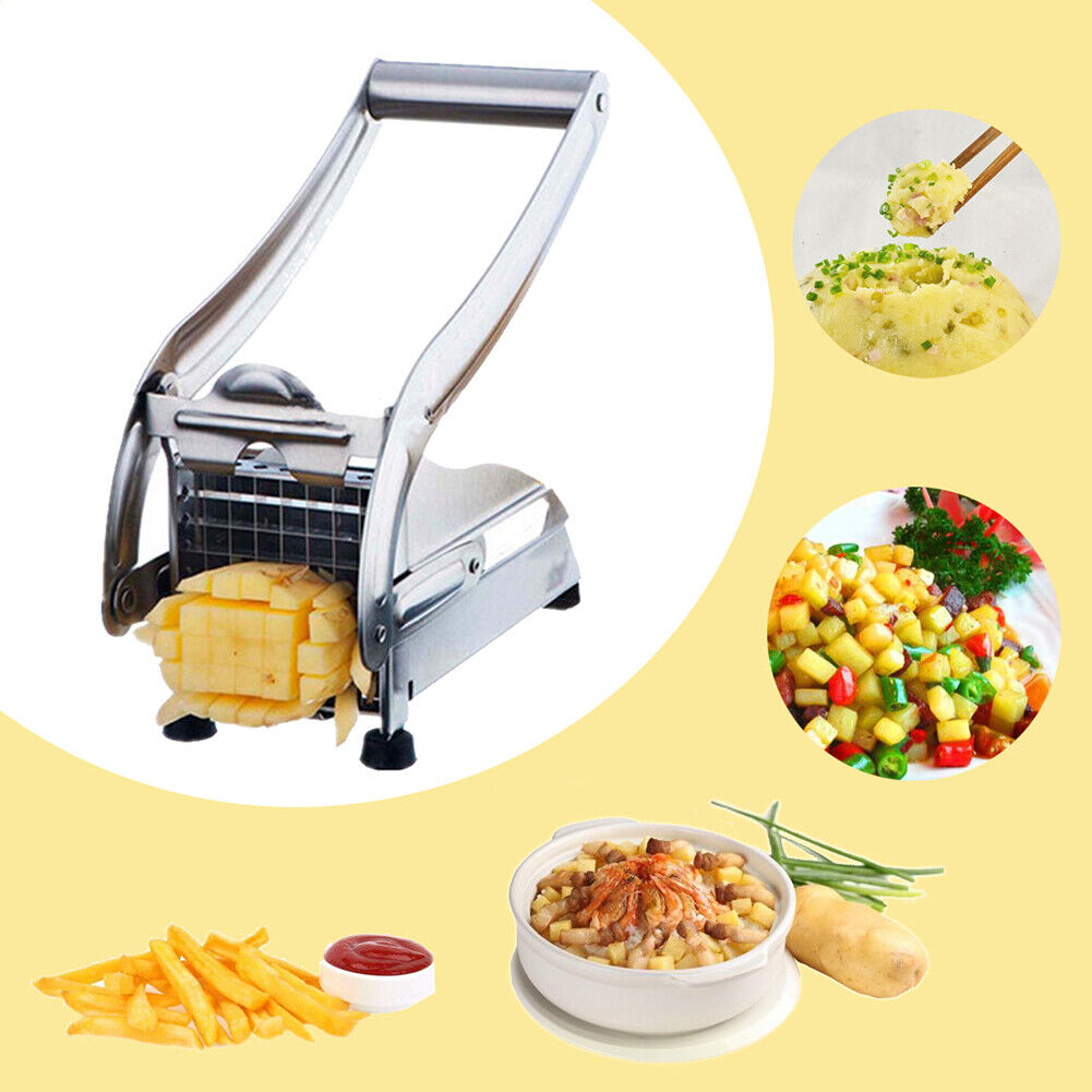 Stainless Steel French Fries Making Tool Potato Chips Strip Slicer Cutter