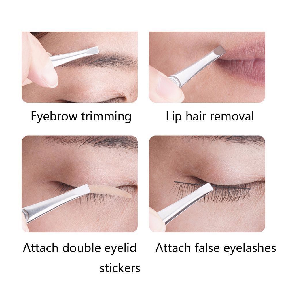 Beauty Removal Makeup Tool Eyebrow Tweezer Slanted Hairs Puller Eye Brow Clip