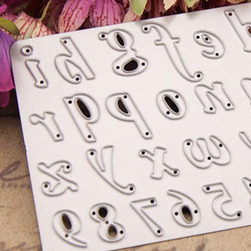 Letters Numbers Metal Cutting Dies for DIY Scrapbooking Diary Embellishments