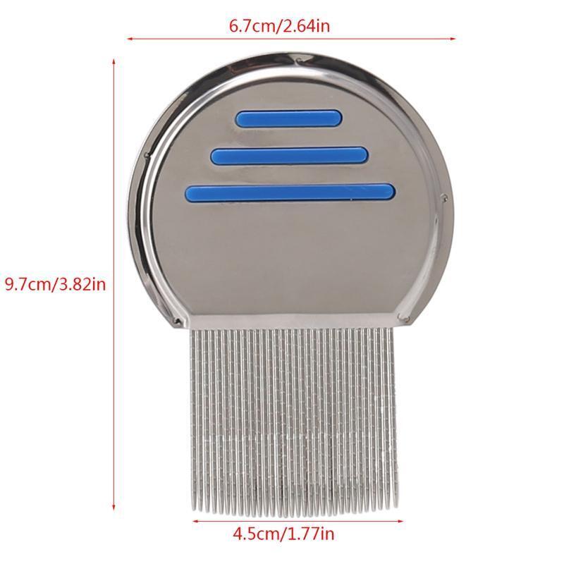 Stainless Steel Hair Lice Comb Brushes Nit Free Terminator Fine Egg Dust Removal
