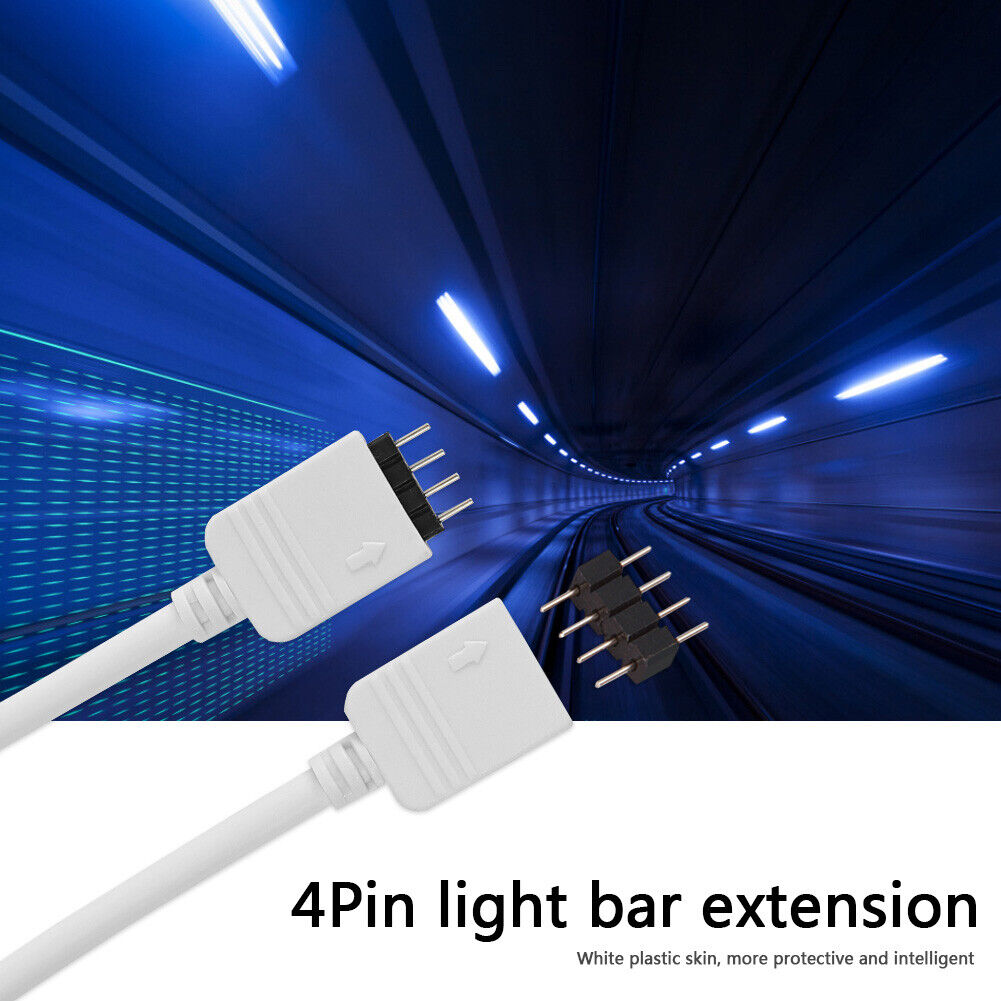4Pin Extension Cable RGB 5050 3528 LED Strip Light Connector Wire (1.5m)