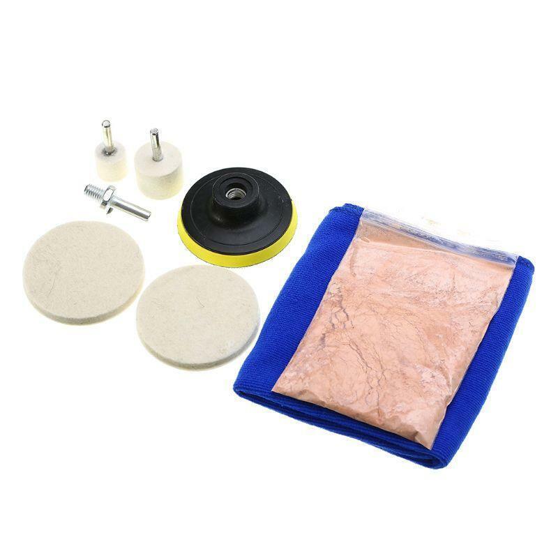 8Pcs Car Windshield Scratch Repair Polishing Kit  Scratch Removal Auto Window