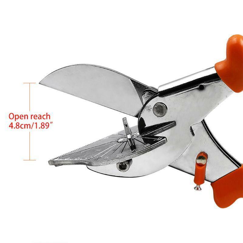 Non-slip Multi Angle Shear Cutter Shear Hand Tool Cuts 45-135 Degree Miter Snips