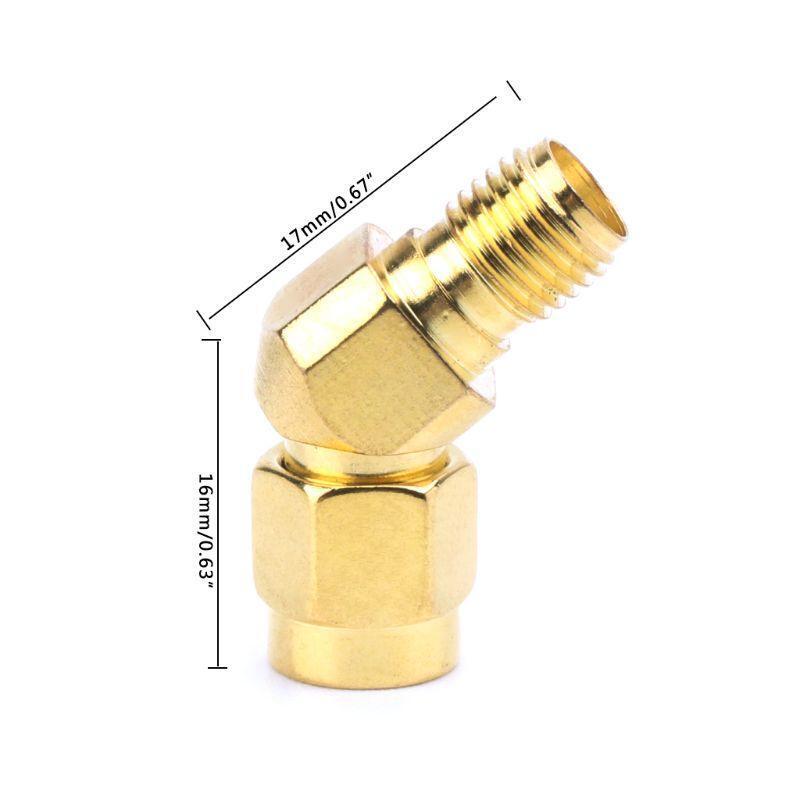 SMA Male To SMA Female 45°135°Bevel Adapter Connector For FPV Goggle Antenna