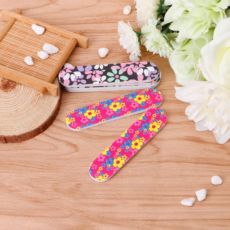 1PC Double Side Round Shape Nail Files Sanding Manicure Tools Nail Art Tips New
