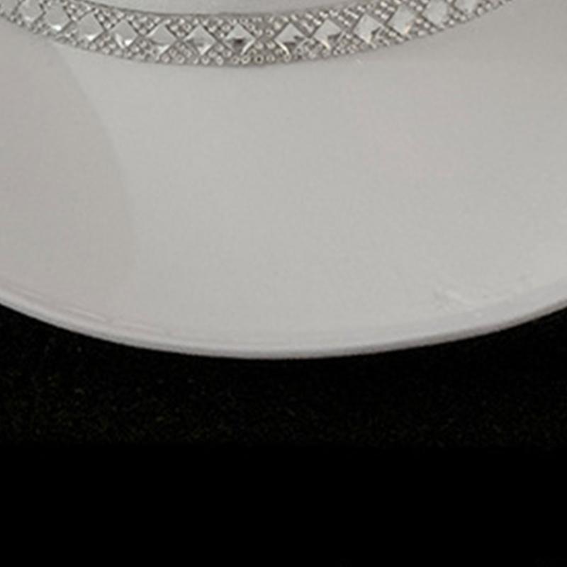 Women Hat White Elegant Cowgirl Hat Bride Wedding Party Photo Costume Props