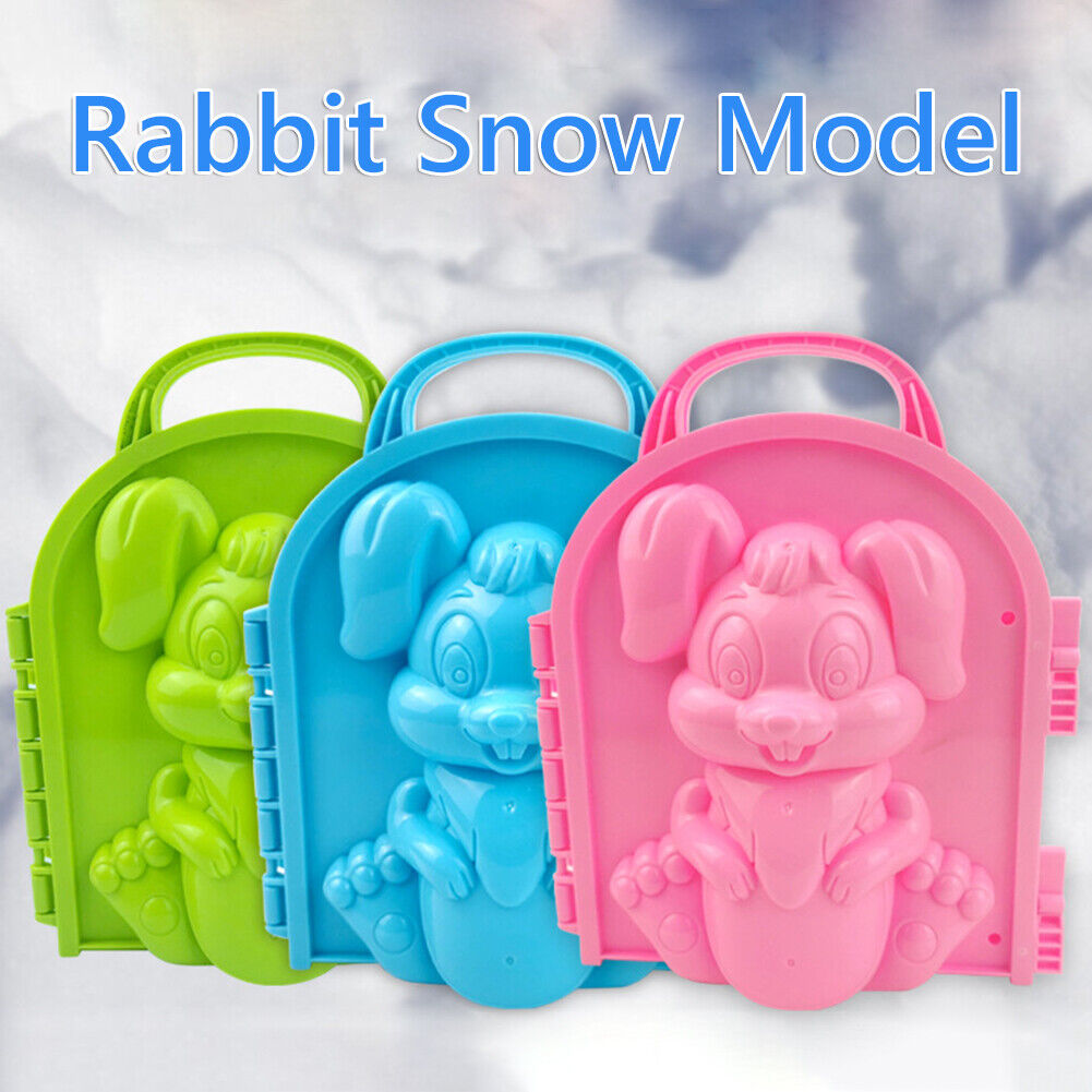 Rabbit Shape Snowball Maker ABS Clip Kids Outdoor Winter Snow Sand Mold