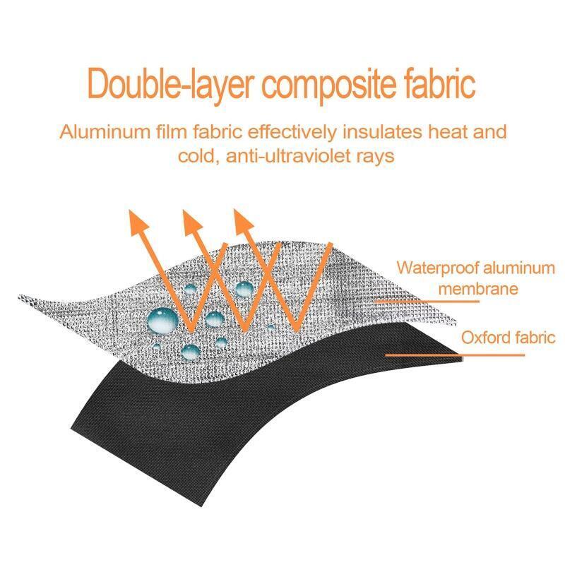 RV Door Window Shade Cover Waterproof Oxford Cloth Material  Sunshade Shield