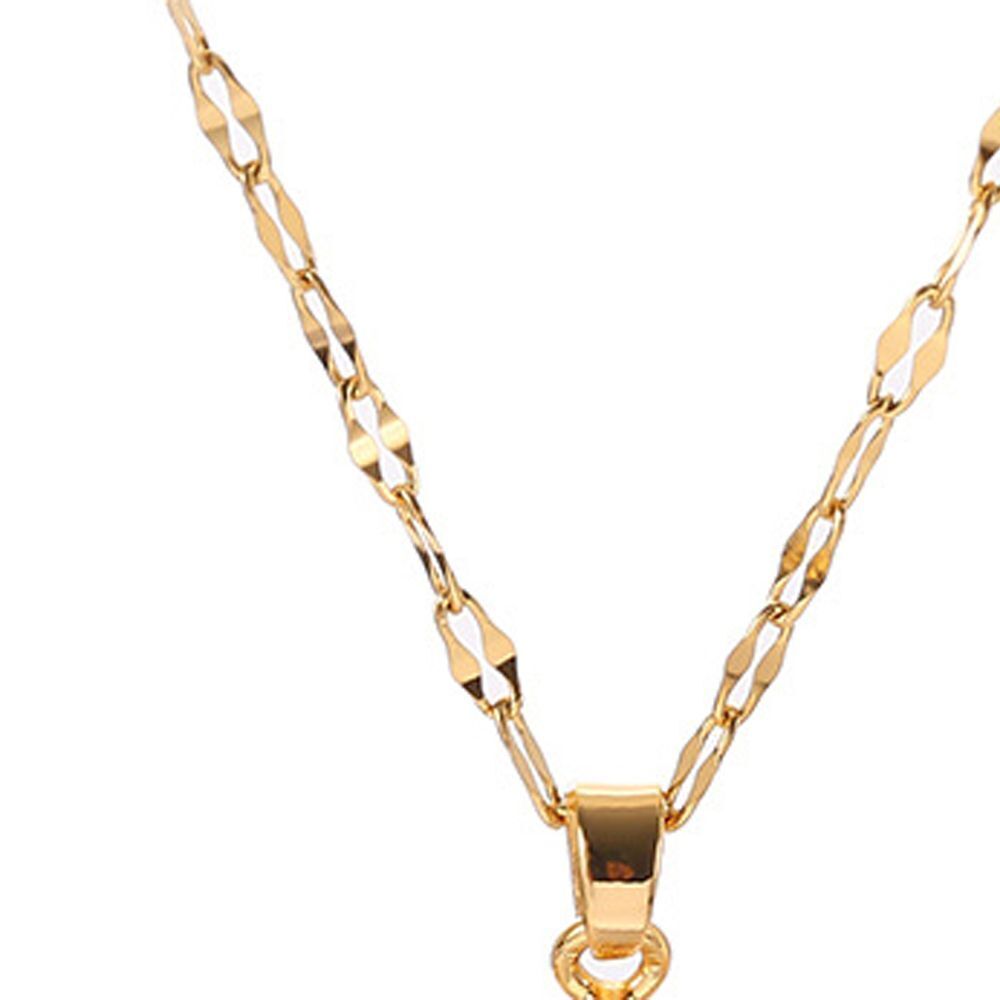 Jewelry Crystal Luxury Titanium Steel Sunflower Necklace Zircon Pendant Choker