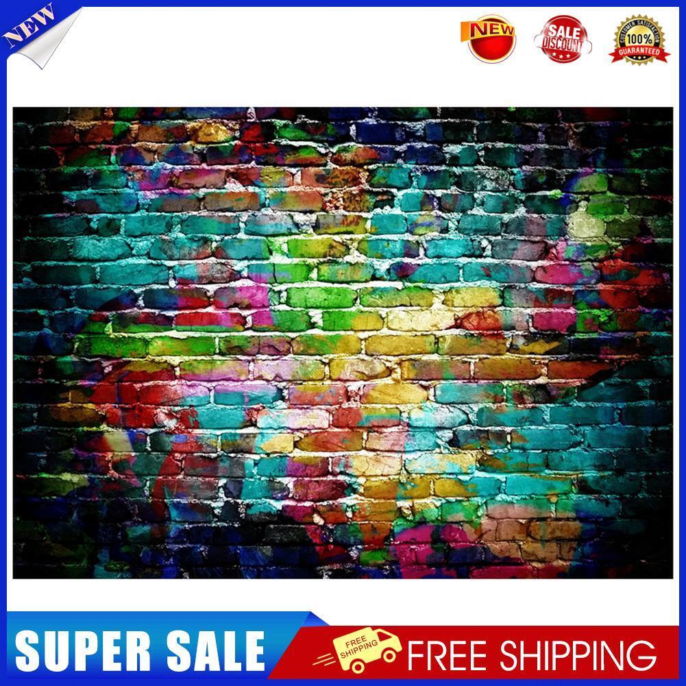 Backdrop Graffiti Brick Wall Art Fabric Backdrop Photography Background