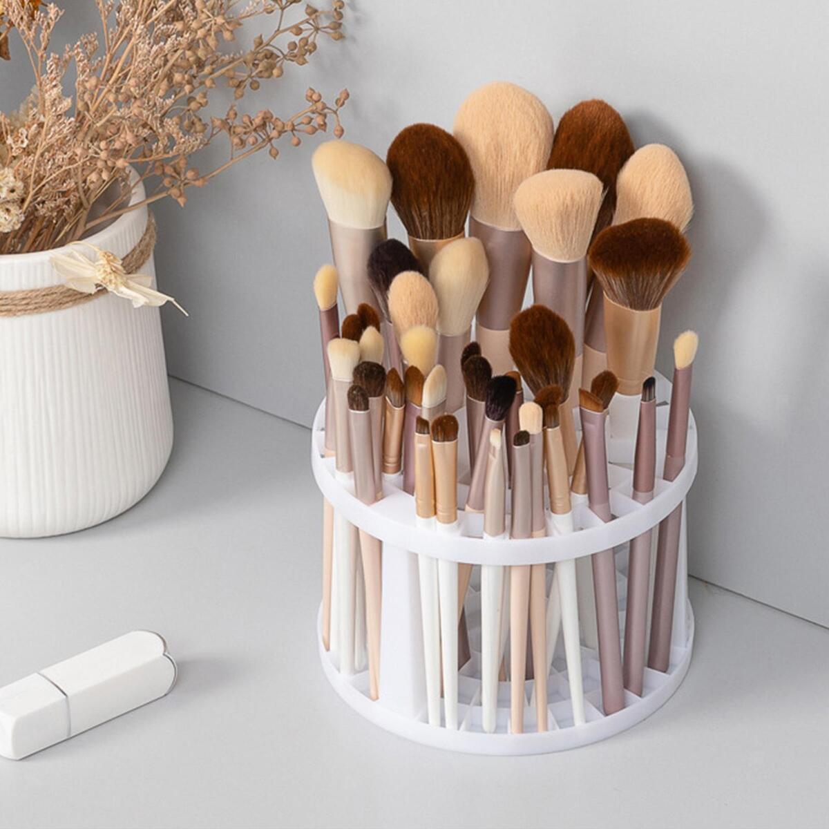 Makeup Brush Storage Rack Large Capacity Display Stand Holder Desk Stand for