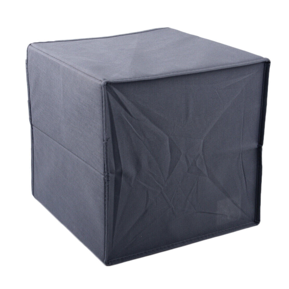 BLACK Square Foldable Fabric Storage Box Collapsible Home Clothes Organizer Li