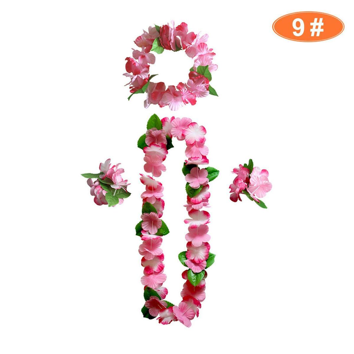 Hawaiian Leis Hanging  Flower Necklace for  Graduation