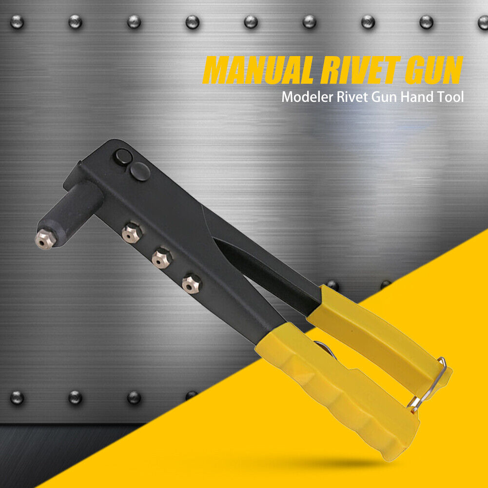 Anti-slip Handle Rivet Gun Manual Riveting Drill Woodworking Repair Tool