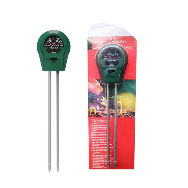 Soil Moisture Meter PH Detector Meter 3 in 1 Plants Light Meter Gagdet