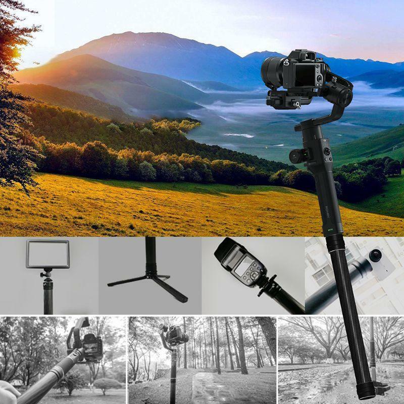35cm Carbon Fiber Bar Handheld Extension Rod for D-JI Ronin-S Gimbal Stabilizer