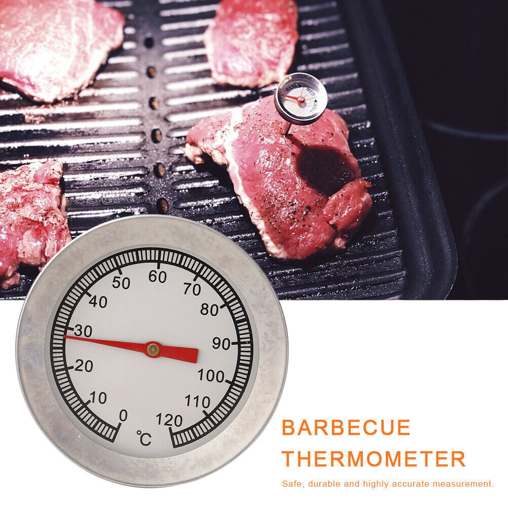 0-120 Celsius Barbecue BBQ Smoker Grill Thermometer Oven Temperature Gauge