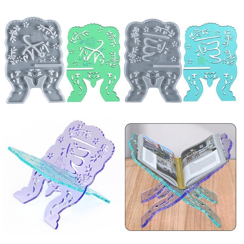 Diy Crystal Epoxy Mold by Bookshelf Eid Al-fitr Book Stand and Music Stand Mold