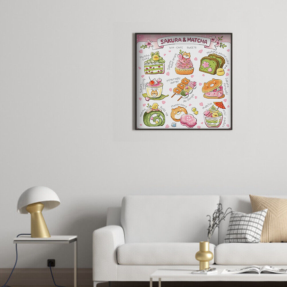 DIY Cross Stitch Full Embroidery Kit Gourmet Still Life Counted Decor (3)
