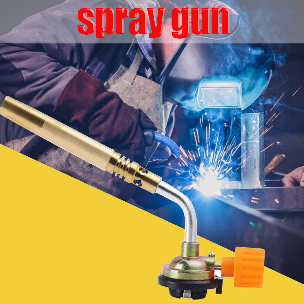 Portable Brazing Butane Gas Torch Flame Gun for Outdoor Camping Picnic BBQ