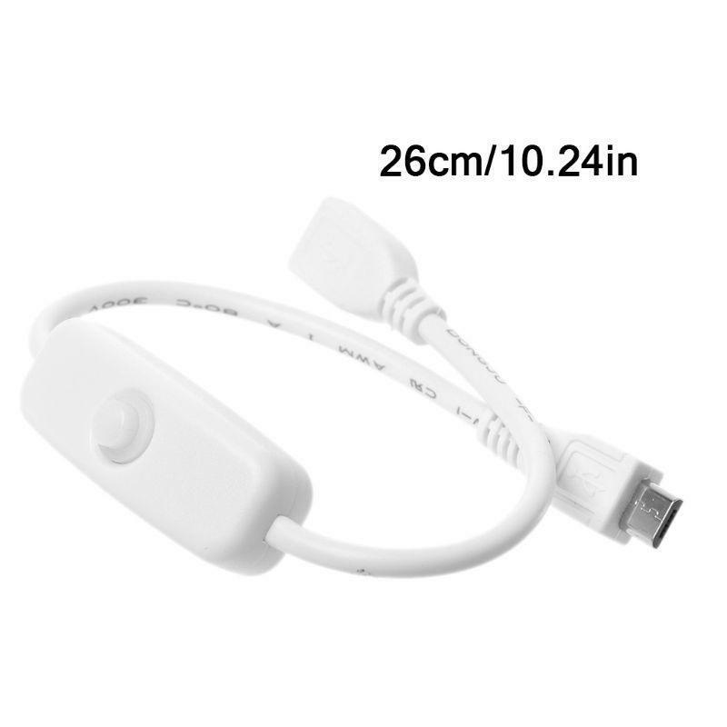 Micro USB Female to Male Power Supply Extension Cable With On Off Switch