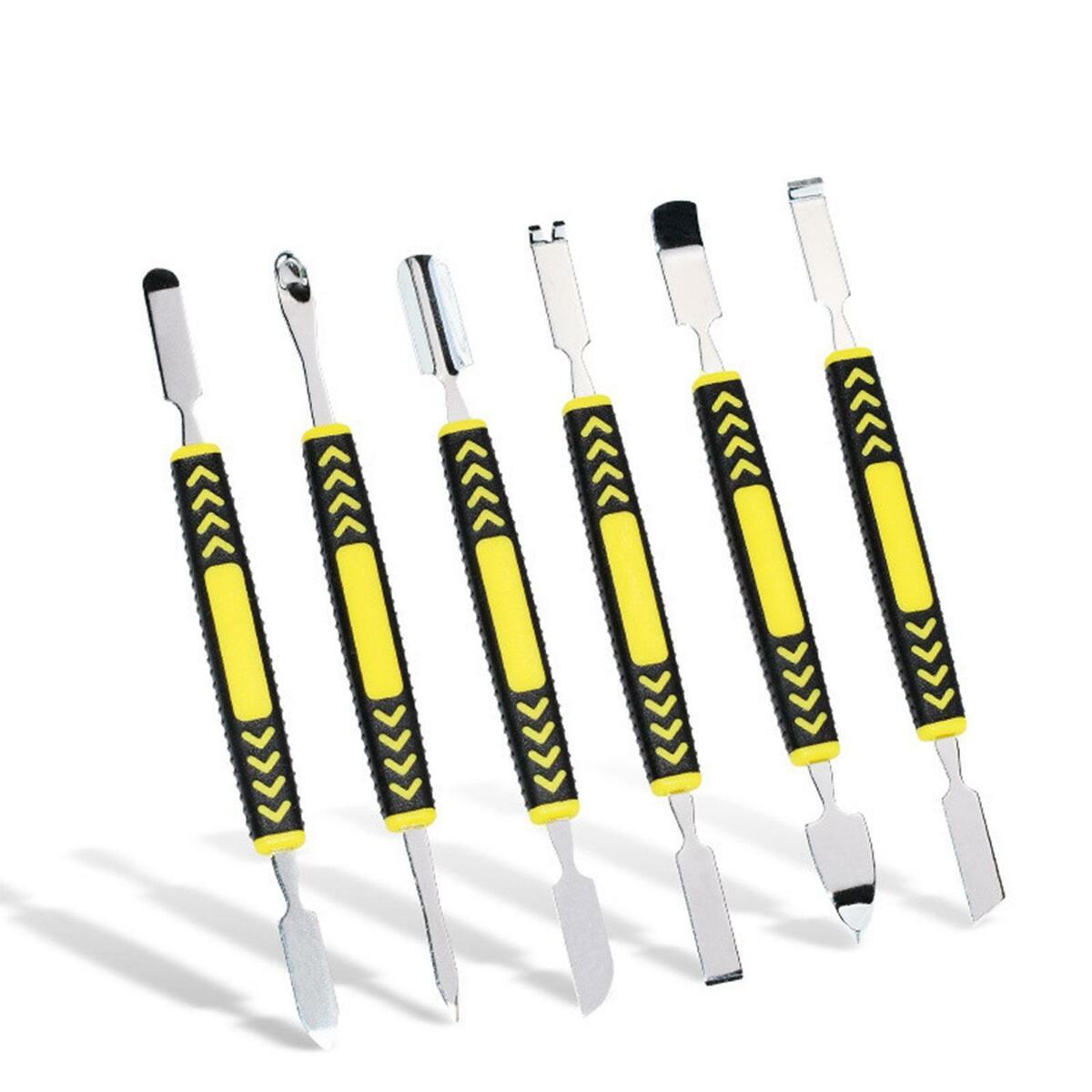 6 Pieces Dual Ends  Spudger Set Stainless Steel for Mobile Phone Laptop