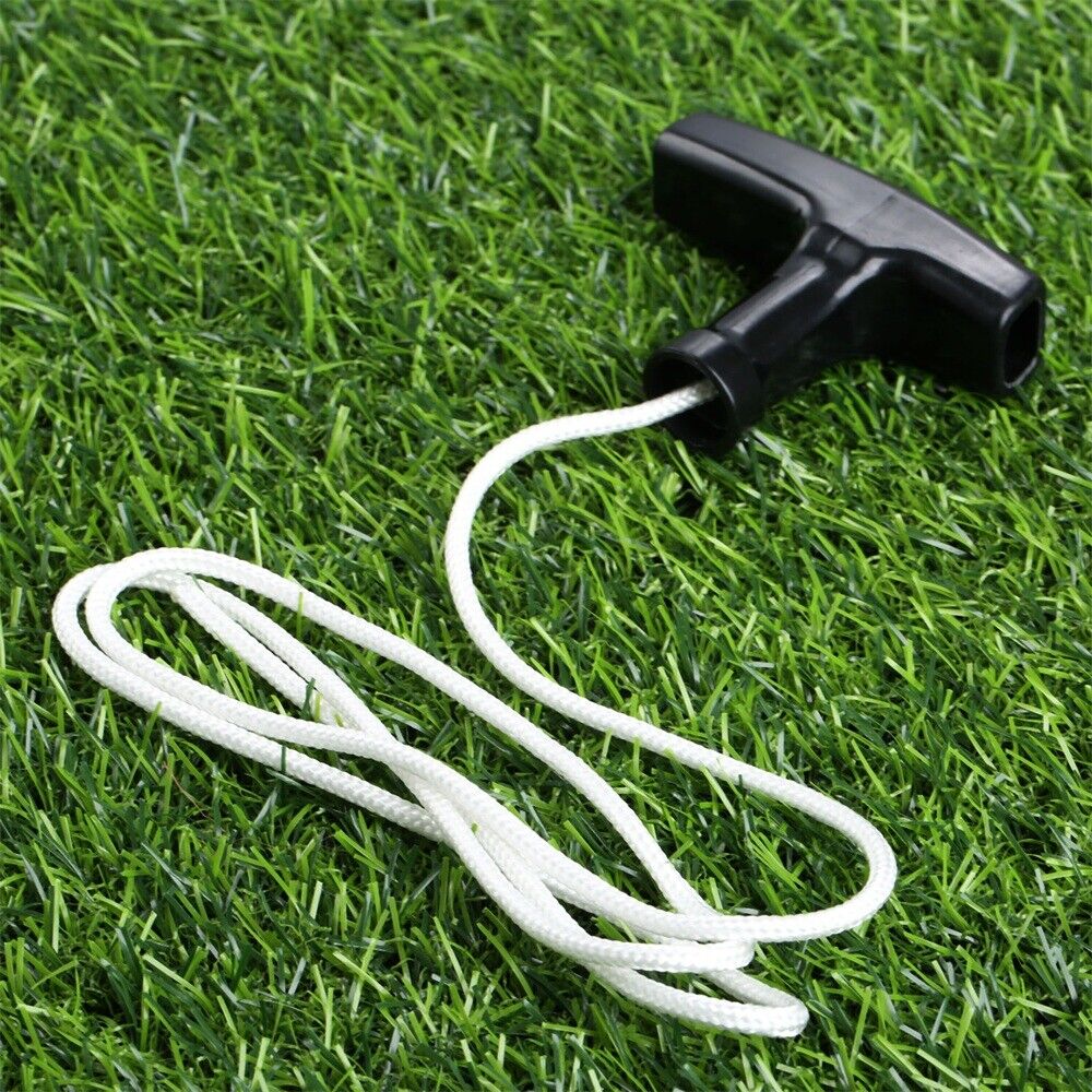 Universal Trimmer Parts Lawnmower Starter Pull Handle With Cord Line Rope Mower