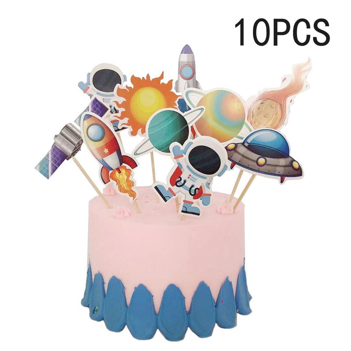 26Pcs Cute Space Themed Party Supplies for Wedding Baby Shower Decorations