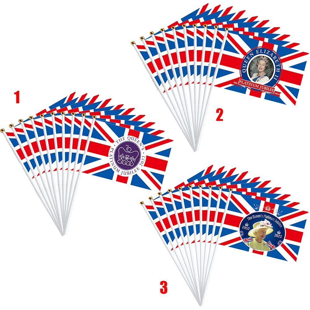 Bunting Parade Table Decoration Hand Waving  Flag Home Decor Polyester Queen