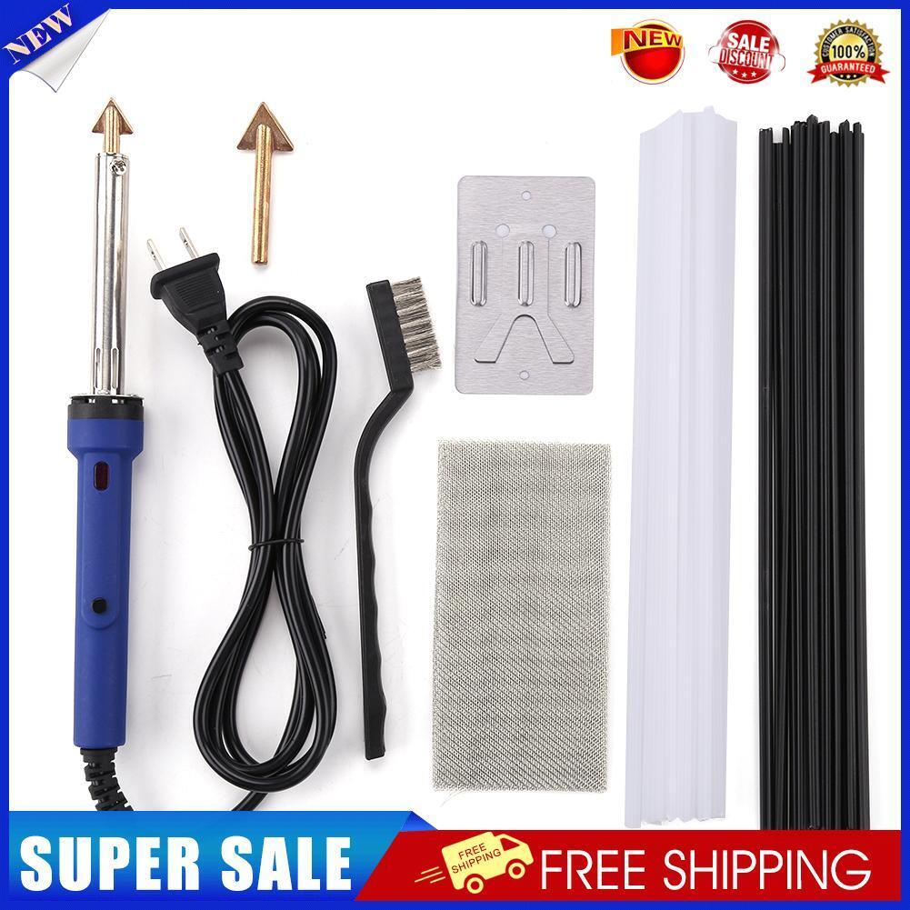 Plastic Welding Solder Iron Kit Car Bumper Dashboard Repair Tool (US Plug)