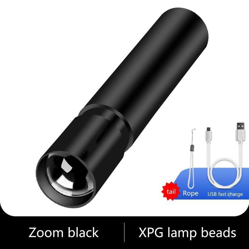 Rechargable Mini LED Flashlight 3 Lighting Modes Waterproof Easy to Use Clean