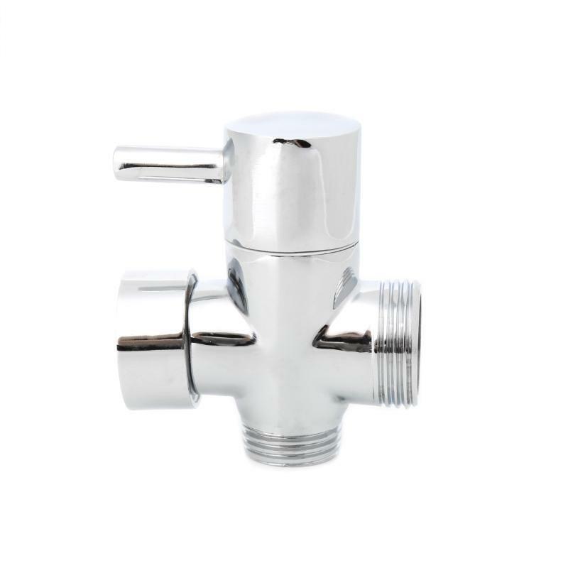 Brass Shower Arm Diverter Valve Bathroom Universal Shower System Chrome 2 Way