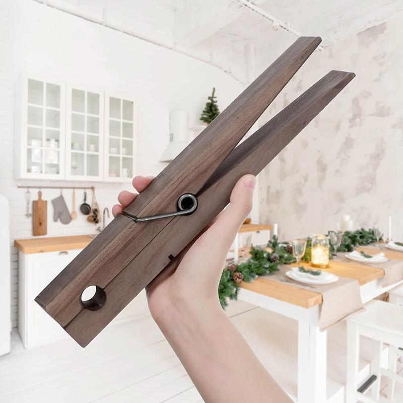 Large Wood Clothespin Bath Towel Holder Anti-run Home Supplies Clothespins