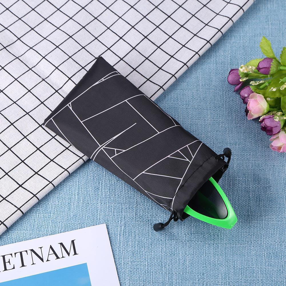 Eyeglasses Protector Container Cases Cloth Sunglasses Storage Pouch (White)