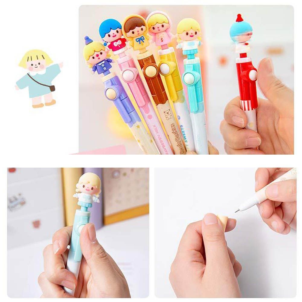 Supplies Stationery Signature Gel Pens Black Ink Rotating pen Cartoon Pencils