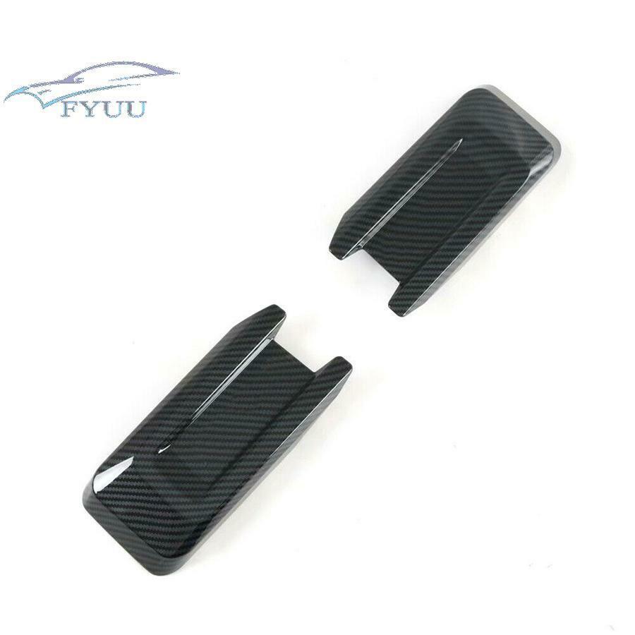 1pair Front Headlight Eyelid Molding Trim For Ford F150 15-19 Carbon Fiber Style